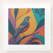 Familienflüster Glasuntersetzer (Vorderseite)