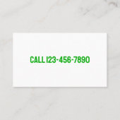 Familienforscher Visitenkarte (Rückseite)