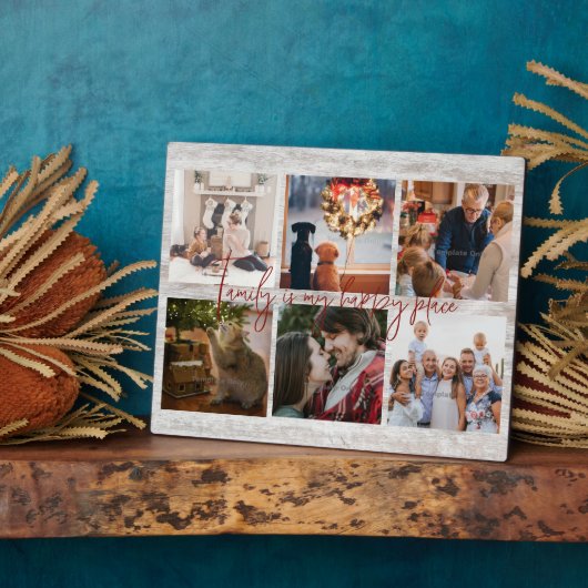 Familienfoto-BauernhofTypografie Fotoplatte (Seite)