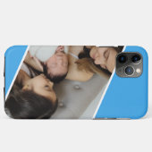 Familienfoto blau  Case-Mate iPhone hülle (Rückseite (Horizontal))