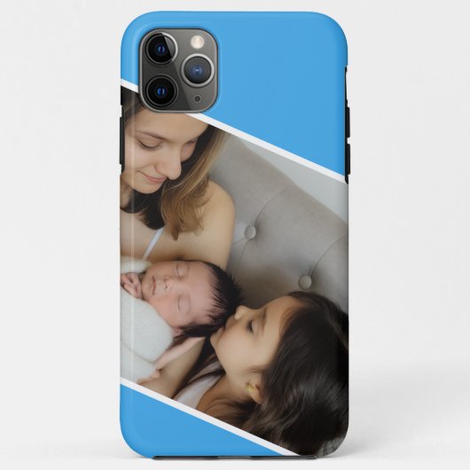 Familienfoto blau  Case-Mate iPhone hülle (Rückseite)