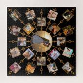 Familienfoto Collage 21 Bilder Hübsch Schwarzes Go Puzzle (Horizontal)