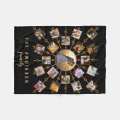 Familienfoto Collage 21 Bilder Schwarzes Gold + Na Fleecedecke (Vorderseite (Horizontal))