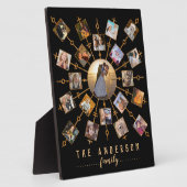 Familienfoto Collage 21 Bilder Schwarzes Gold + Na Fotoplatte (Seite)