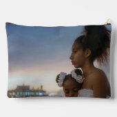 Familienfoto Collage 2 Foto doppelseitig Zubehörtasche (Rückseite)