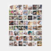 Familienfoto Collage 56 Square Picture Easy Custom Fleecedecke (Vorderseite)