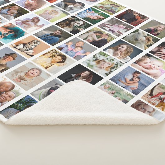 Familienfoto Collage 56 Square Picture Easy Custom Sherpadecke (3/4)