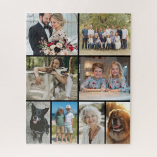 Familienfoto-Collage 8 Bilder Benutzerdefiniert Puzzle