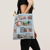 Familienfoto Collage Beach Bookcase Personalisiert Tasche (Von Nahem)