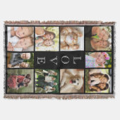 Familienfoto Collage Black Decke (Vorderseite)