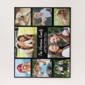 Familienfoto Collage Black Puzzle (Vertikal)