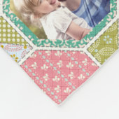 Familienfoto Collage Bright Quilt Look 35 Pic Easy Fleecedecke (Ecke)