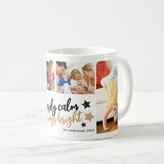 Familienfoto Collage Calm Bright Kaffeetasse (VorderseiteRechts)