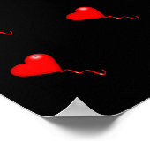 Familienfoto Collage Familie Herz Schwarzer Hinter Poster (Ecke)