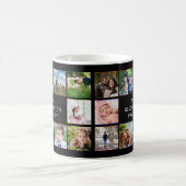 Familienfoto Collage farbenfroh, kundenspezifisch Kaffeetasse (Mittel)