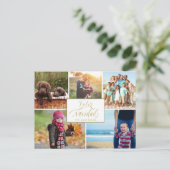 Familienfoto Collage Feliz Navidad Weihnachten (Stehend Vorderseite)