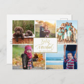 Familienfoto Collage Feliz Navidad Weihnachten (Vorne/Hinten)