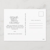 Familienfoto Collage Feliz Navidad Weihnachten (Rückseite)