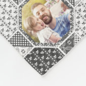 Familienfoto Collage Gray Quilt Look 35 Bilder LG  Fleecedecke (Ecke)