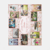 Familienfoto Collage Happy Geburtstagsmutter Templ Fleecedecke (Vorderseite)