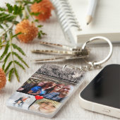 Familienfoto-Collage Herz Schlüsselanhänger (Vorderseite rechts)