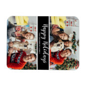 Familienfoto Collage Holiday Postkarte Magnet (Horizontal)