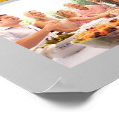 Familienfoto Collage Mauerwerk Grau Poster (Ecke)