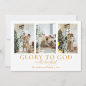 Familienfoto Collage Religiöse Weihnachten (Vorderseite)