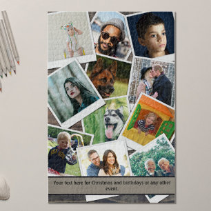 Familienfoto Collage schwierig Puzzle