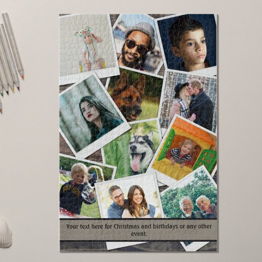 Familienfoto Collage schwierig Puzzle