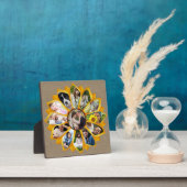 Familienfoto Collage Sonnenblumen Burlap 13 Pics E Fotoplatte (InSitu)