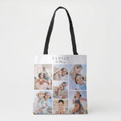 Familienfoto-Collage Tasche (Vorderseite)