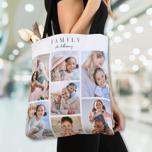 Familienfoto-Collage Tasche