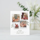 Familienfoto Collage Weihnachtsfeiertage Grüße (Stehend Vorderseite)