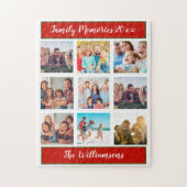 Familienfoto Collage Weihnachtsgeschenk Keepake Puzzle (Vertikal)