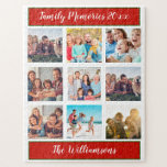 Familienfoto Collage Weihnachtsgeschenk Keepake Puzzle<br><div class="desc">Dies ist eine großartige und einzigartige Idee für ein Weihnachtsgeschenk - ein Rätsel mit dem Foto der Familie -, leicht mit Lieblingsgeschenken personalisiert und für immer als Sake genossen. Dieses Format ist für ein 11x14 Zoll Rätsel geeignet, funktioniert aber auch als 16x20 mit 520 Stück. . Bei Fragen oder Änderungen...</div>