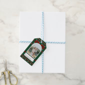 Familienfoto Festliches Strickmuster Geschenkanhänger (Mit Garn)