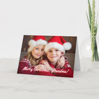 Familienfoto Frohe Weihnachten Oma