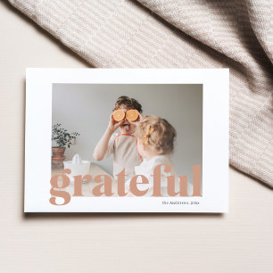 Familienfoto   Frohes Erntedankfest Dankbar   Postkarte