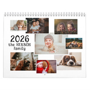 Familienfoto-Kalender 2026 mit 12 monatlichen Foto Kalender