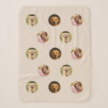 Familienfoto mit Haustier Muttertags-Sherpa-Decke