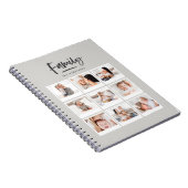 Familienfoto mit mehreren Fotos Notizblock (Rechte Seite)