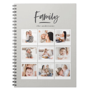 Familienfoto mit mehreren Fotos Notizblock