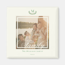 Familienfoto-Monogramm Weihnachtsgeschenk chic Mag