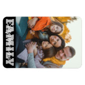 Familienfoto Name Magnet (Horizontal)
