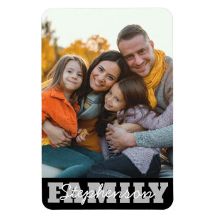 Familienfoto Name Magnet