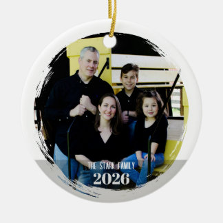 Familienfoto-Ornament - Modern Keramik Ornament