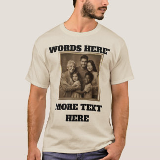 Familienfoto, Personalisiertes Shirt, Benutzerdefi T-Shirt