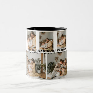 Familienfoto-Tasse Benutzerdefinierte Fotos und Zweifarbige Tasse