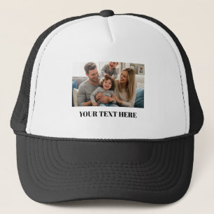 Familienfoto-Truckerhut mit individuellem Text Truckerkappe